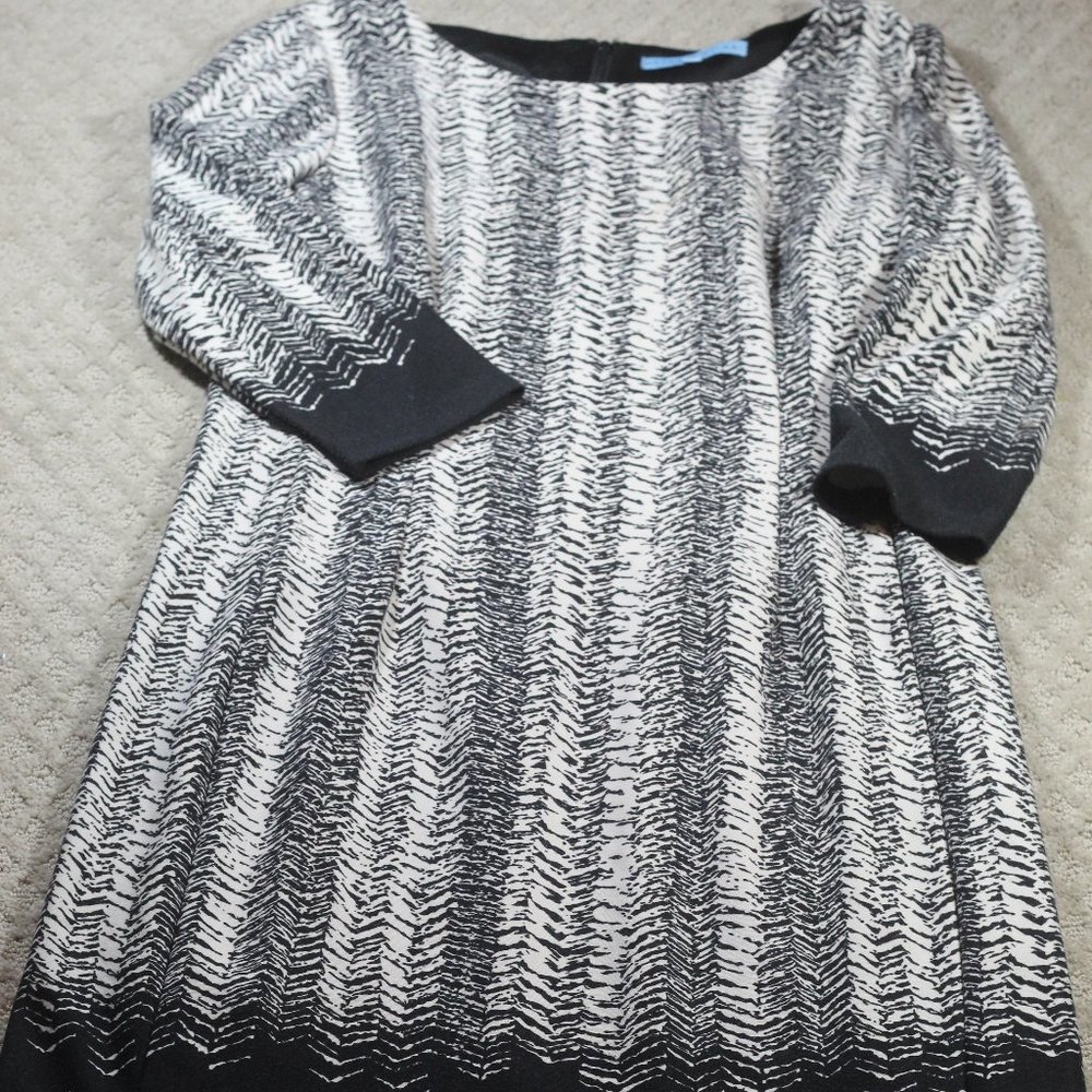 Antonio Melani Size 10 Black & White Dress